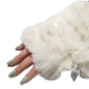 Jocelyn Rabbit Fur Mittens